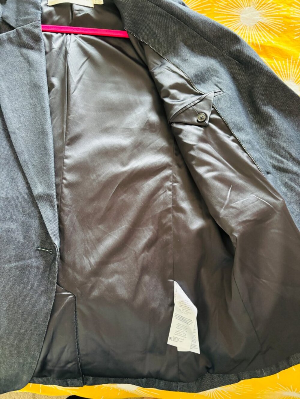 Dark Grey Denim Blazer - Picture 4 of 7